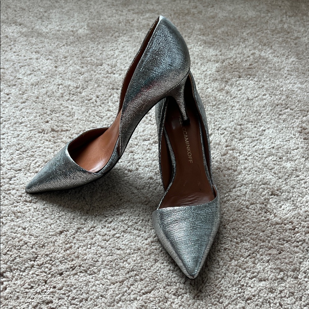 Rebecca Minkoff pointed-toe d'Orsay leather pumps